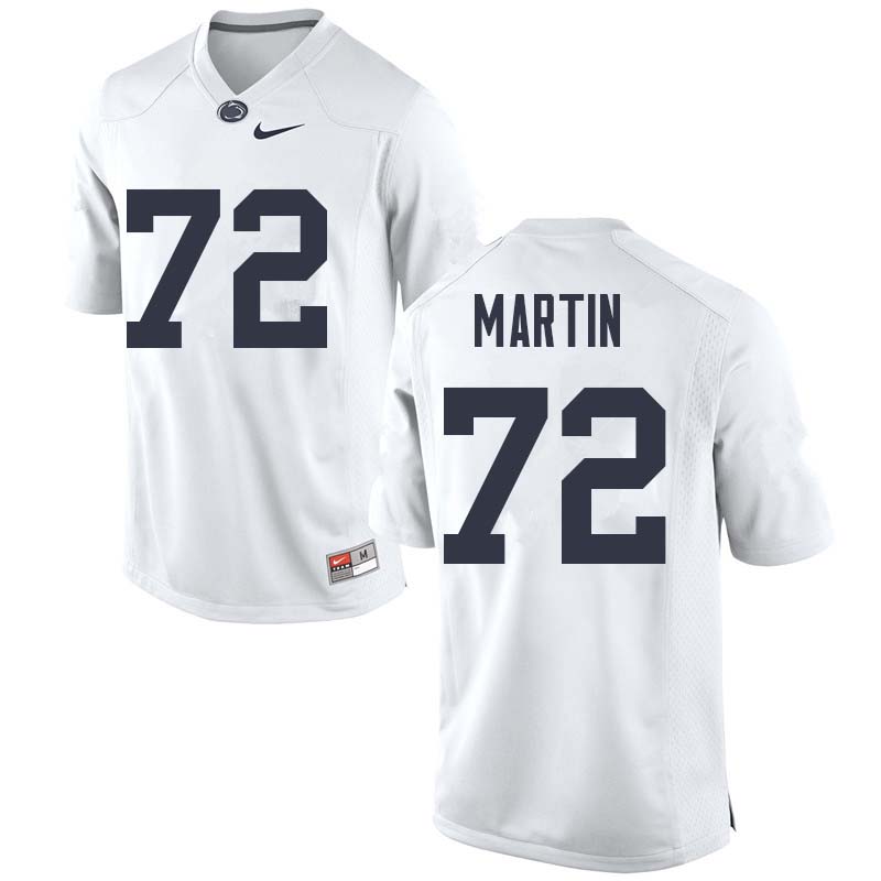 NCAA Nike Men's Penn State Nittany Lions Robbie Martin #72 College Football Authentic White Stitched Jersey JYD0698FF